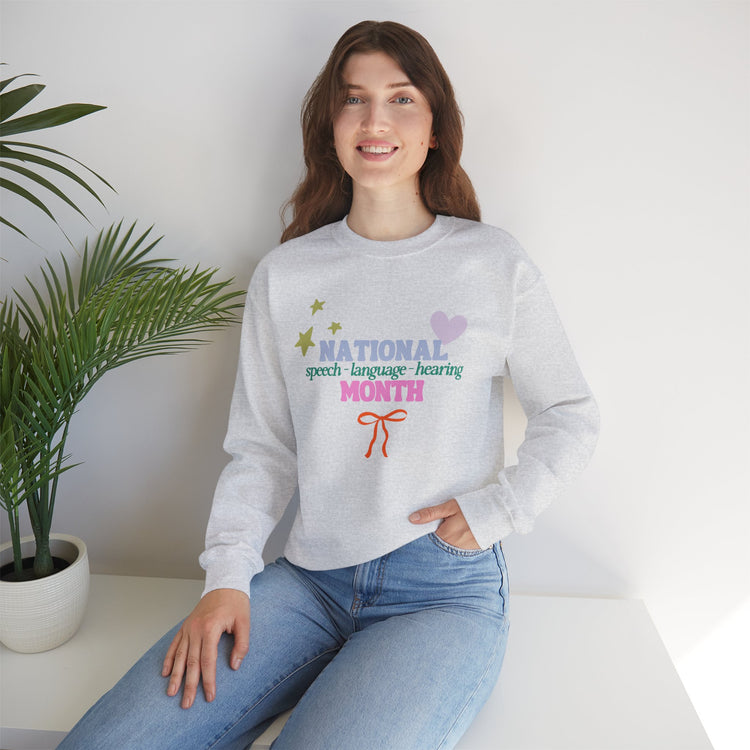 NSLHM colorful bow crewneck