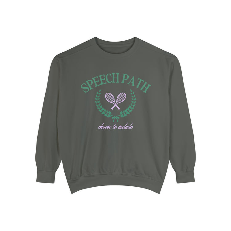 speech path crest comfort colors crewneck