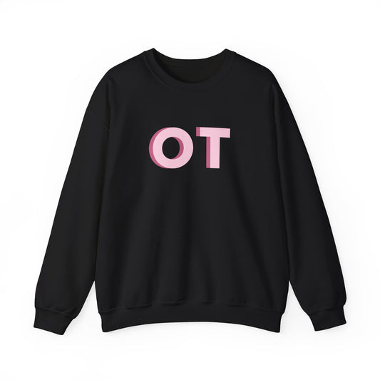 pink block OT crewneck