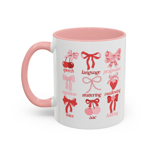 SLP scope red/pink bows two-tone mug 11oz