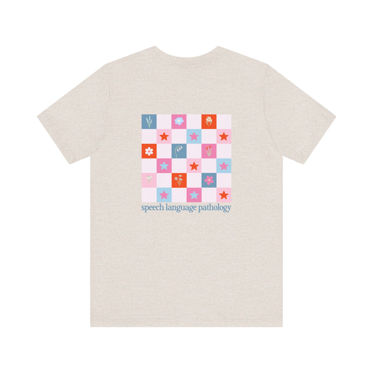 bloom in speech flowers tee