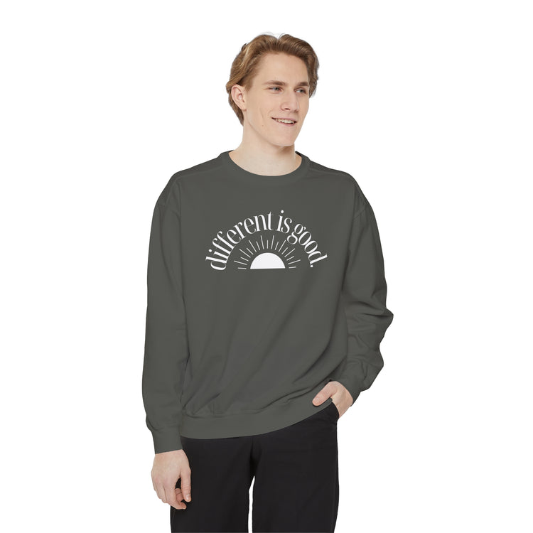 different is good sun comfort colors crewneck