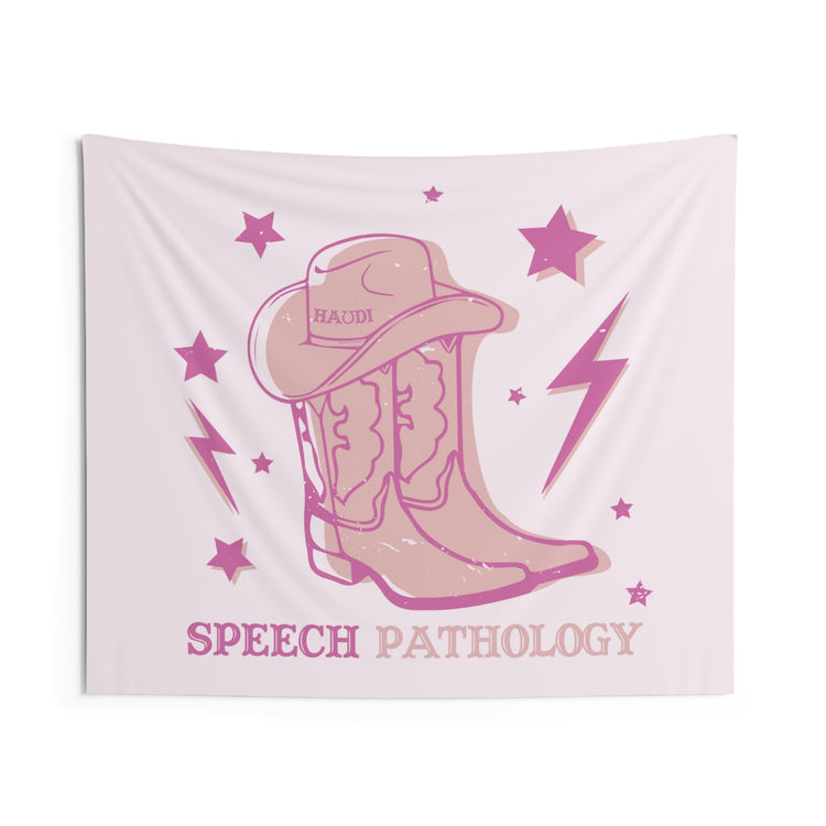 howdy speech pathology boots WALL TAPESTRY