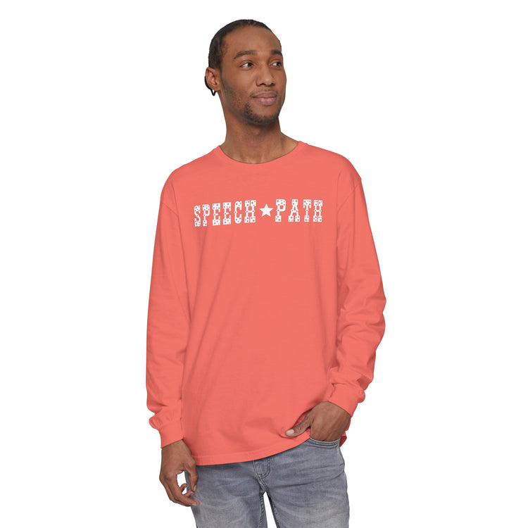 speech path western star comfort colors long sleeve tee