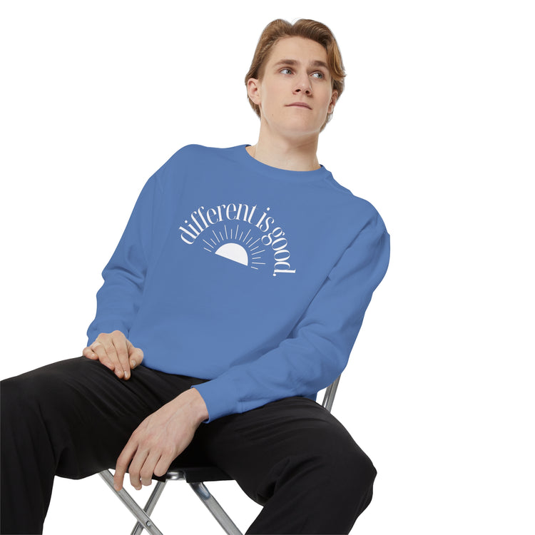 different is good sun comfort colors crewneck