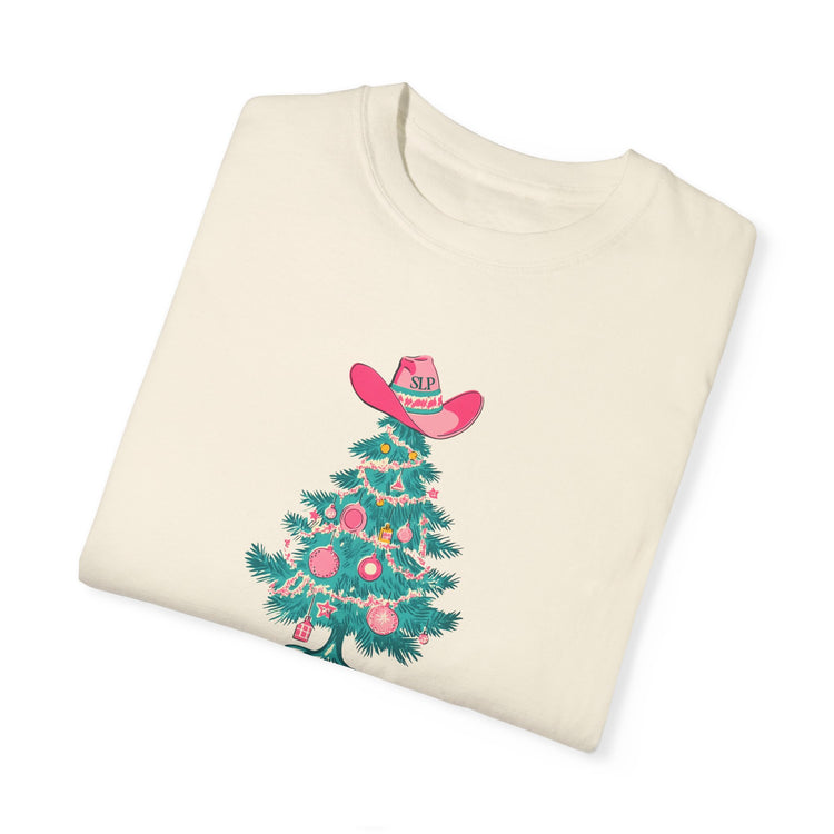 talkin' around the christmas tree comfort colors tee