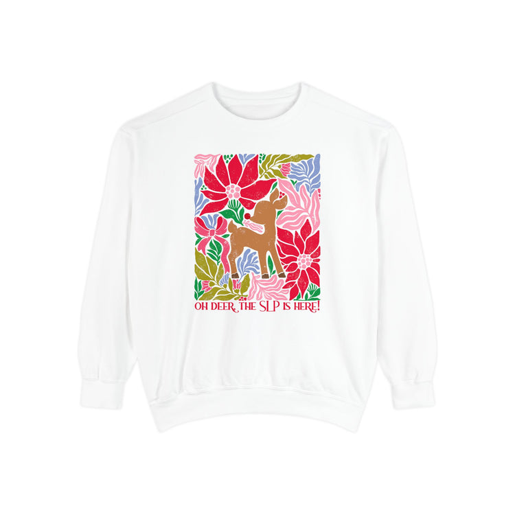 oh deer, the slp is here comfort colors crewneck