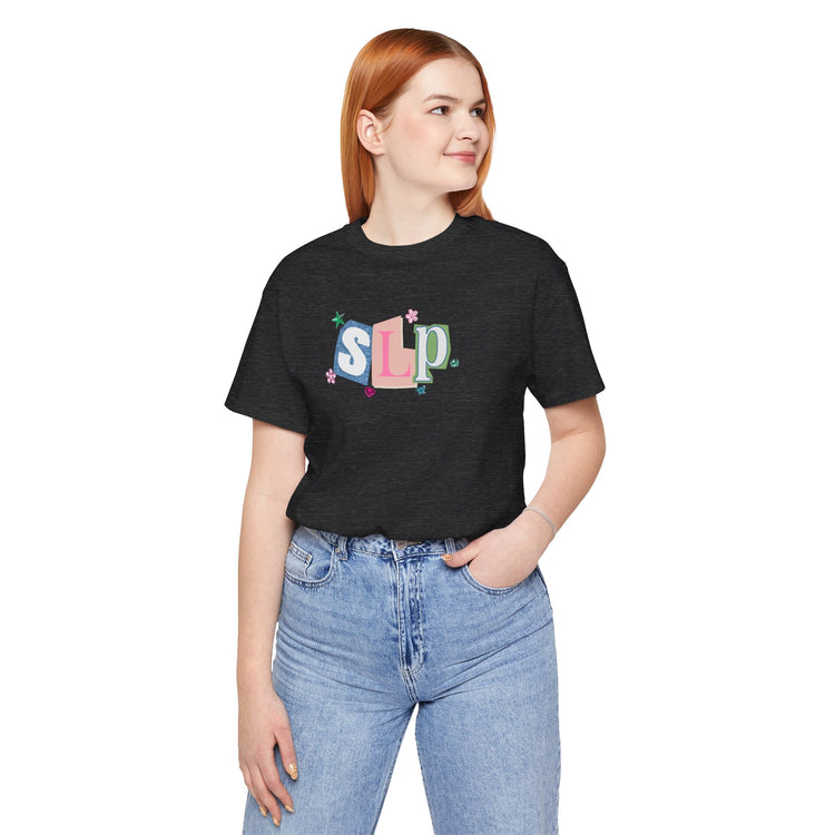 SLP newspaper gem tee