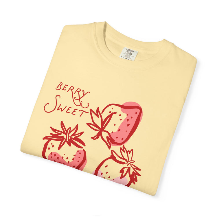 strawberry speech comfort colors tee