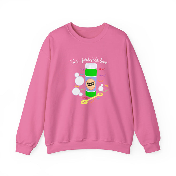 bubbles speech path loves crewneck