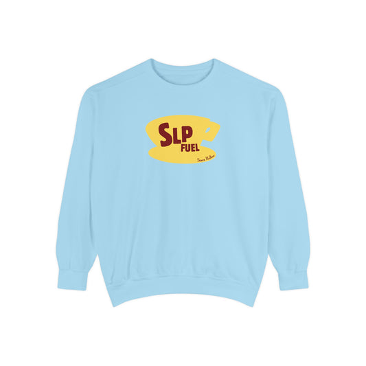 slp fuel yellow coffee cup comfort colors crewneck