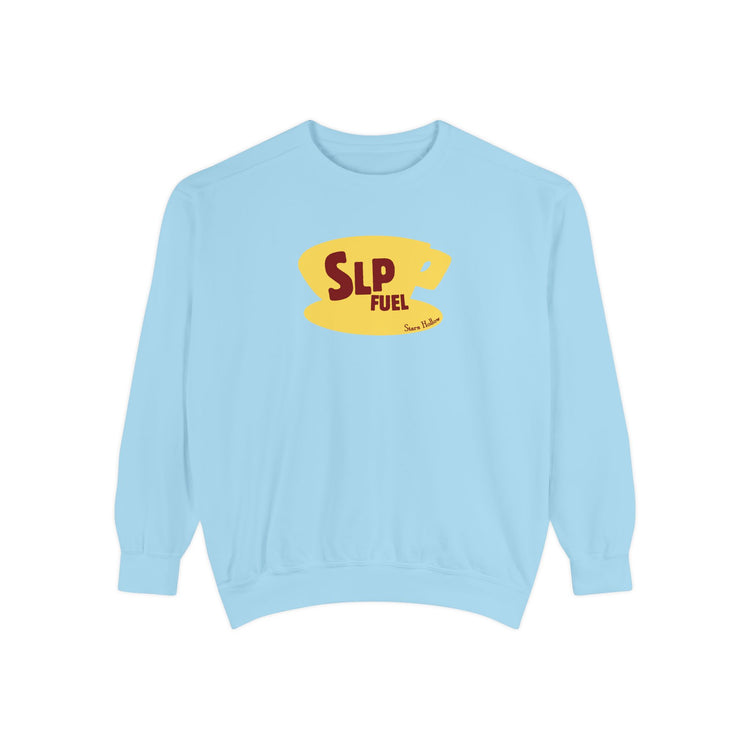 slp fuel yellow coffee cup comfort colors crewneck