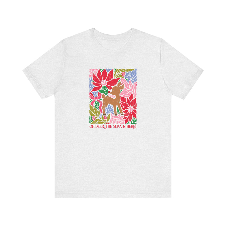 oh deer, the slpa is here short sleeve tee