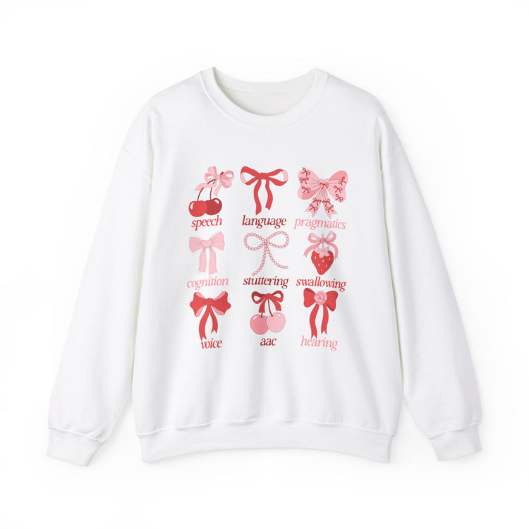 SLP scope pink/red bows crewneck