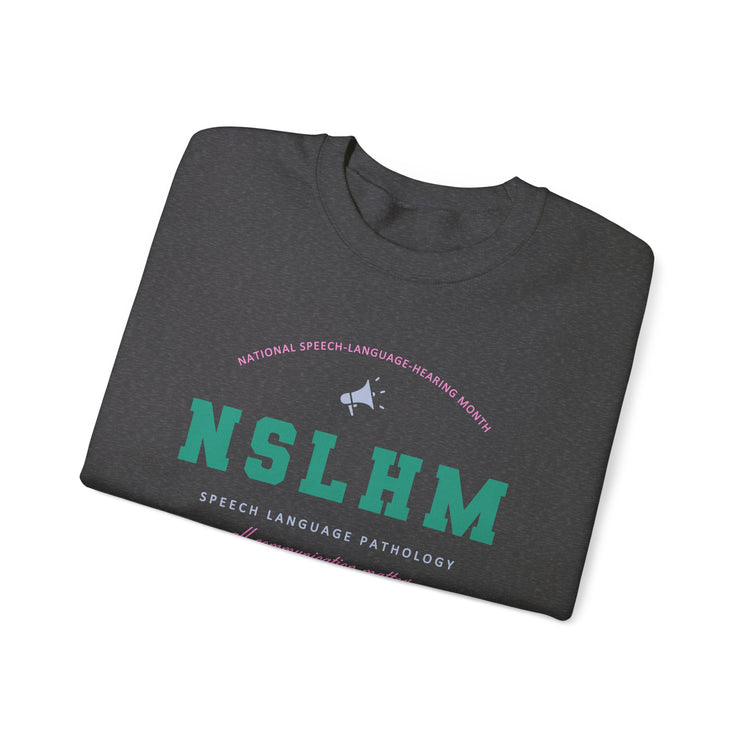 NSLHM varsity colorful crewneck