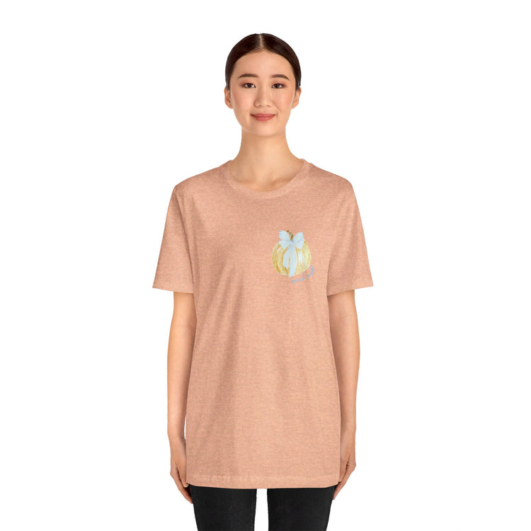 pumpkin bow tee