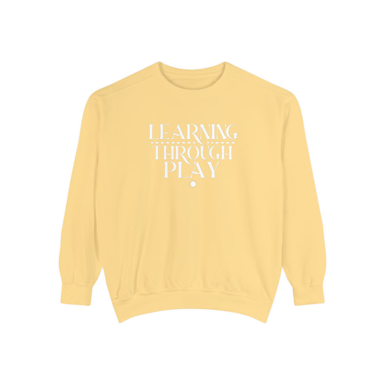 learning through play comfort colors crewneck