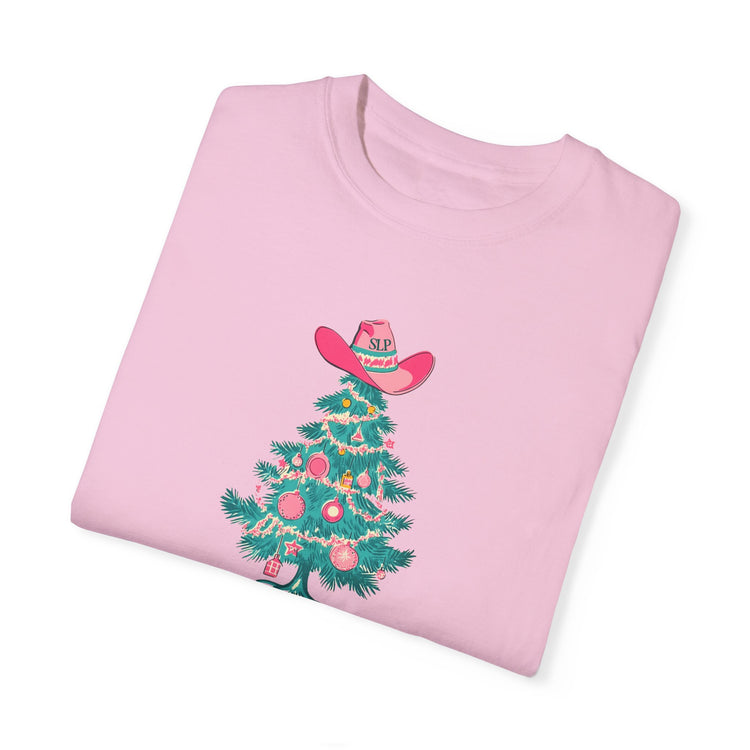 talkin' around the christmas tree comfort colors tee