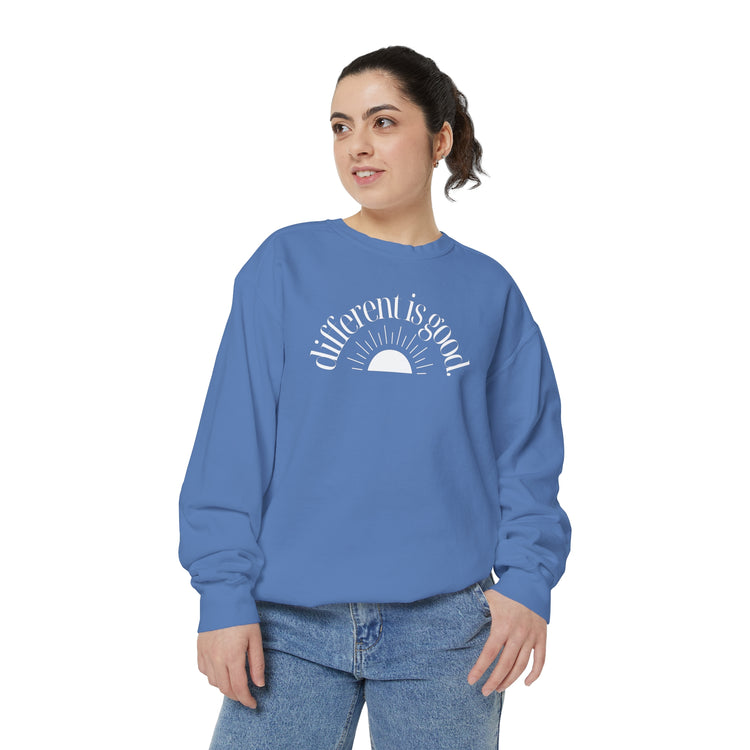 different is good sun comfort colors crewneck