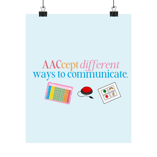 AACcept different ways to communicate wall poster