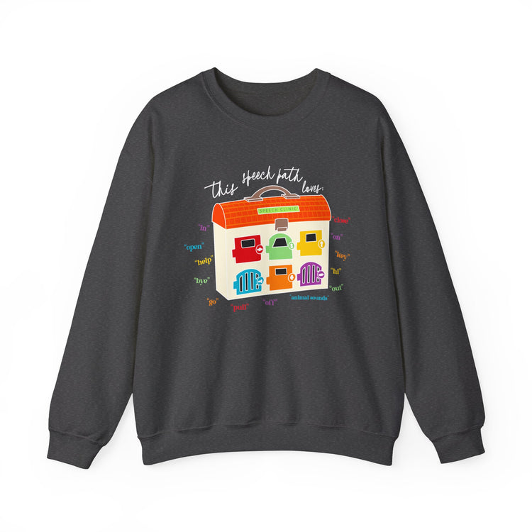 speech clinic speech path loves crewneck