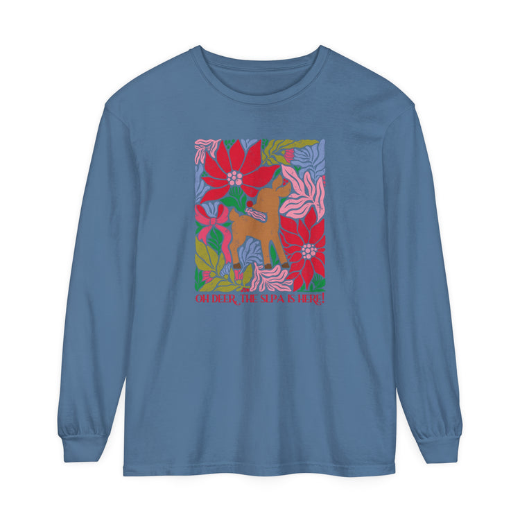 oh deer, the slpa is here comfort colors long sleeve tee