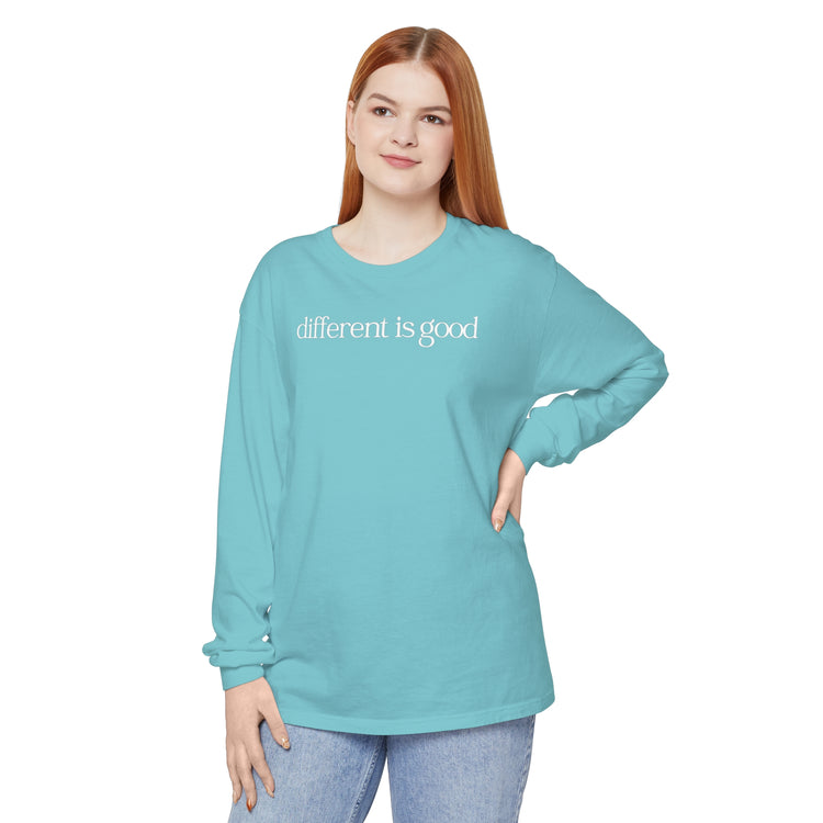 different is good comfort colors long sleeve tee