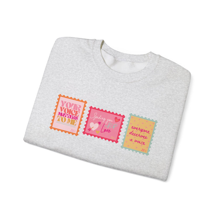 SLP stamps crewneck