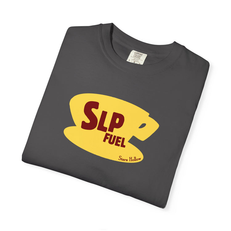 slp fuel yellow coffee cup comfort colors tee