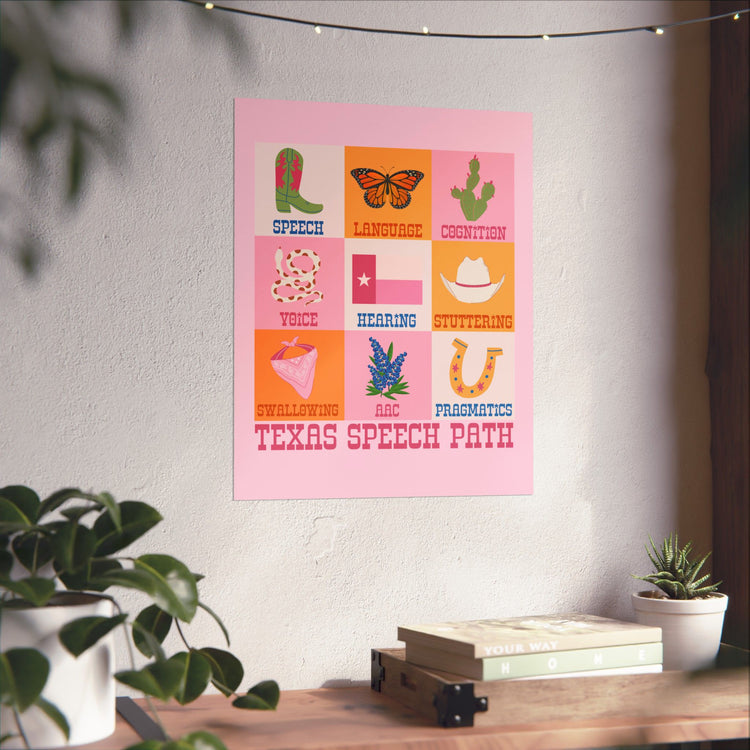 texas speech path scope wall poster