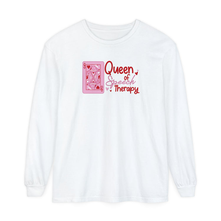 queen of speech comfort colors long sleeve tee