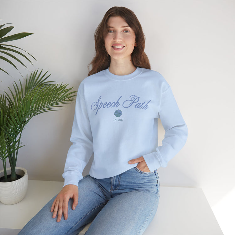 speech path clam crewneck