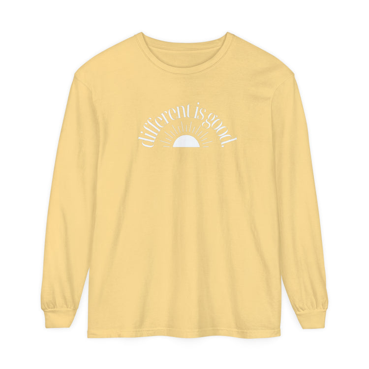 different is good sun comfort colors long sleeve tee