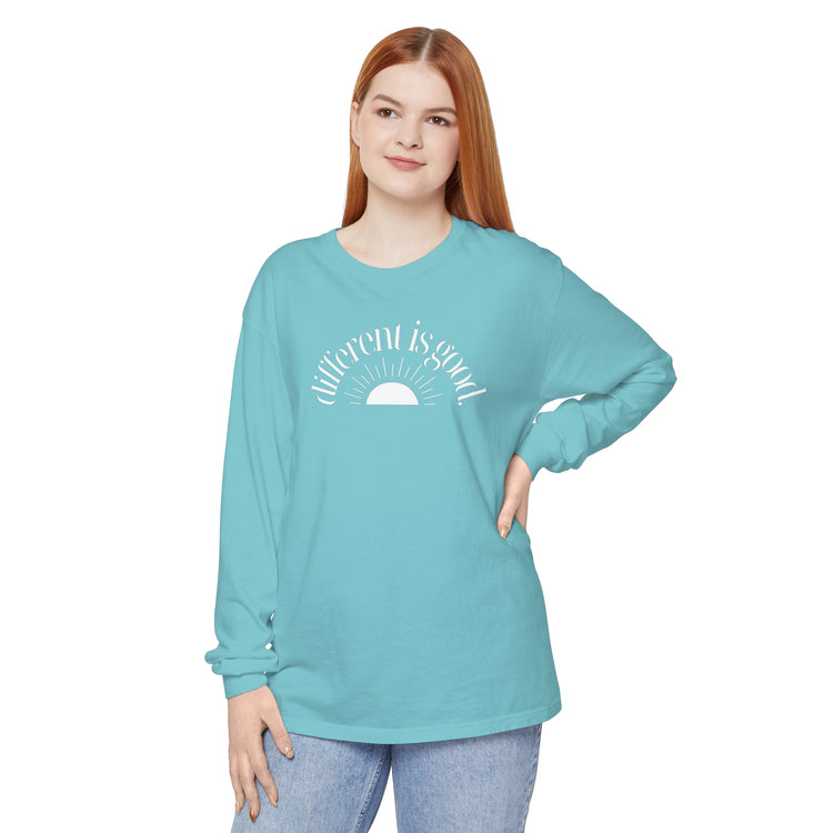 different is good sun comfort colors long sleeve tee