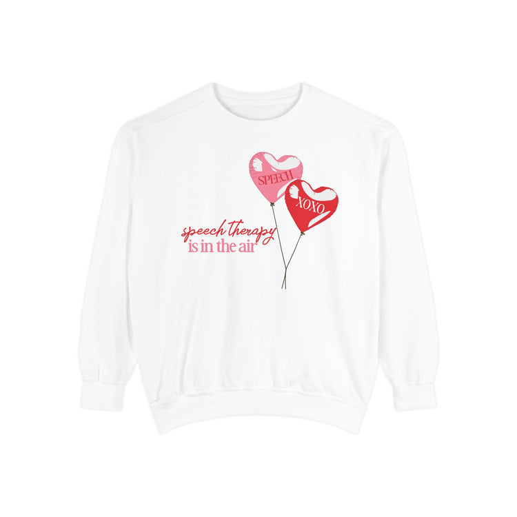 speech is in the air balloon comfort colors crewneck