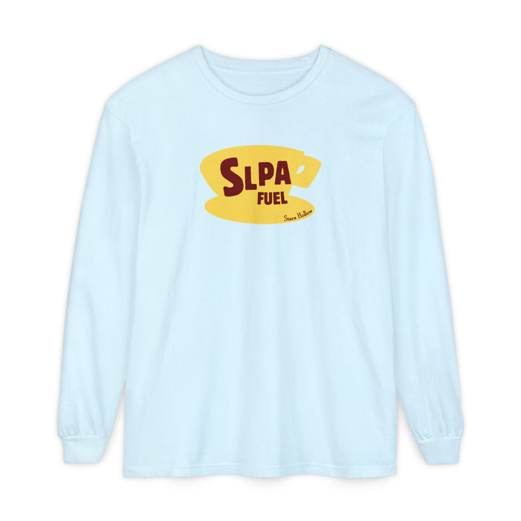 slpa fuel yellow coffee cup long sleeve tee