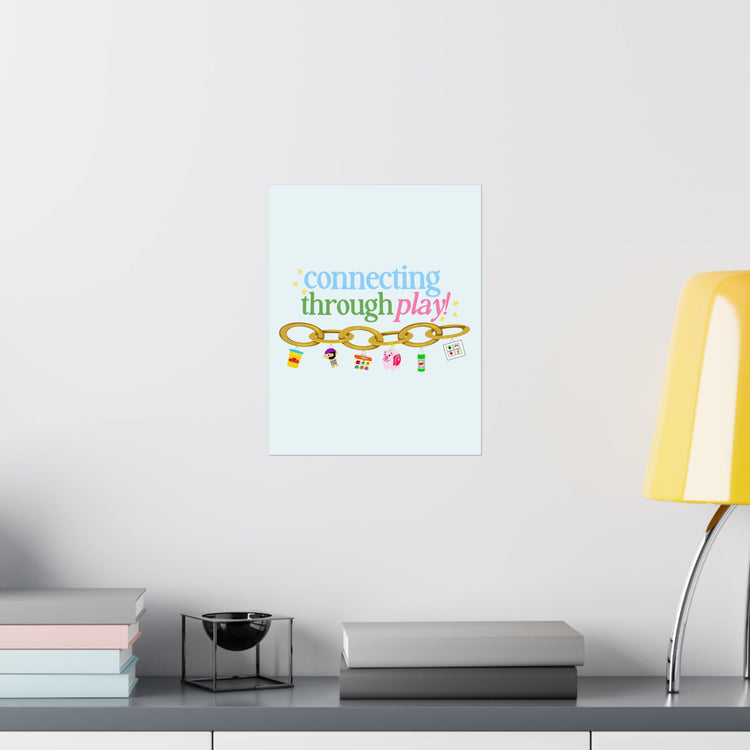 connecting in speech toy wall poster