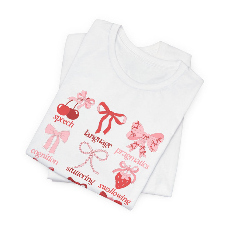 SLP scope pink/red bows tee