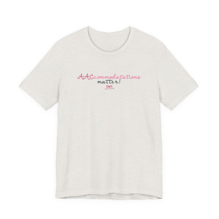 AACcommodations short sleeve tee