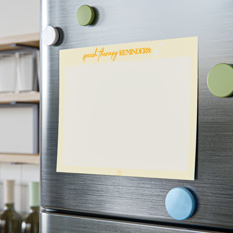yellow speech therapy reminders 8inx6in Post-it® Note Pads