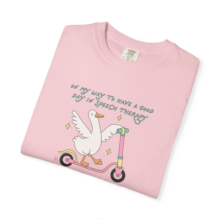 on my way to speech goose comfort colors tee