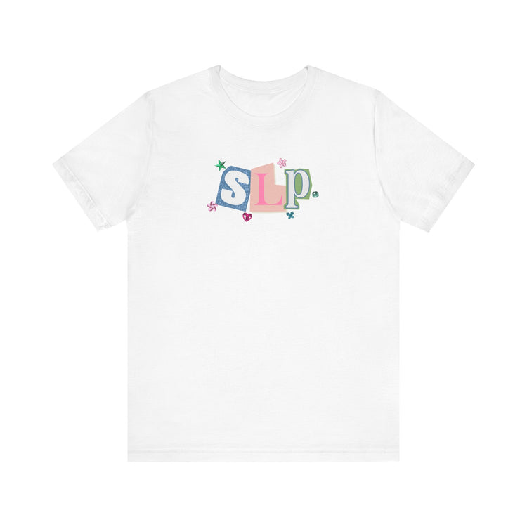 SLP newspaper gem tee