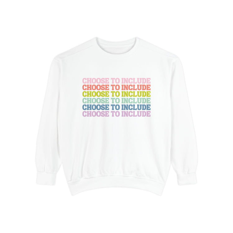 choose to include comfort colors crewneck