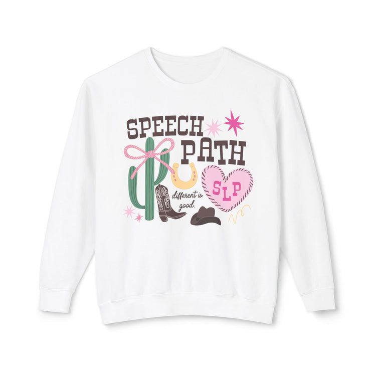 western slp lightweight comfort colors sweatshirt
