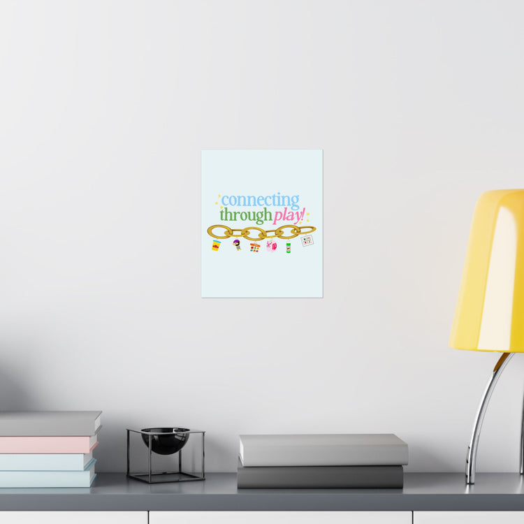 connecting in speech toy wall poster