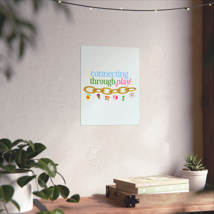 connecting in speech toy wall poster