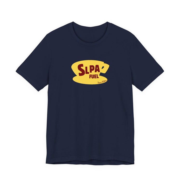 slpa fuel yellow coffee cup short sleeve tee