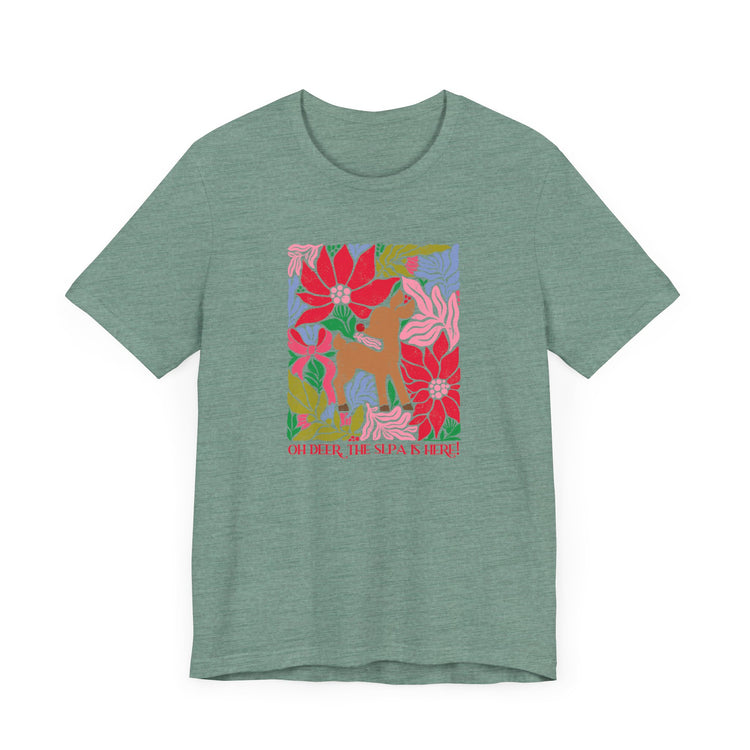 oh deer, the slpa is here short sleeve tee