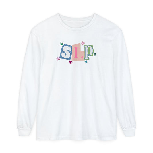 SLP newspaper gem comfort colors long sleeve tee