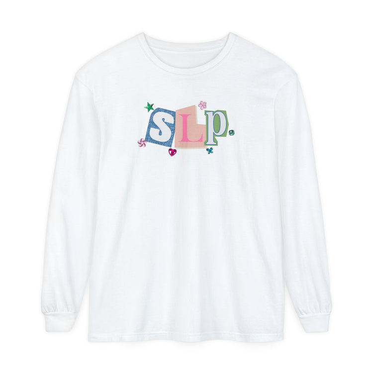 SLP newspaper gem comfort colors long sleeve tee